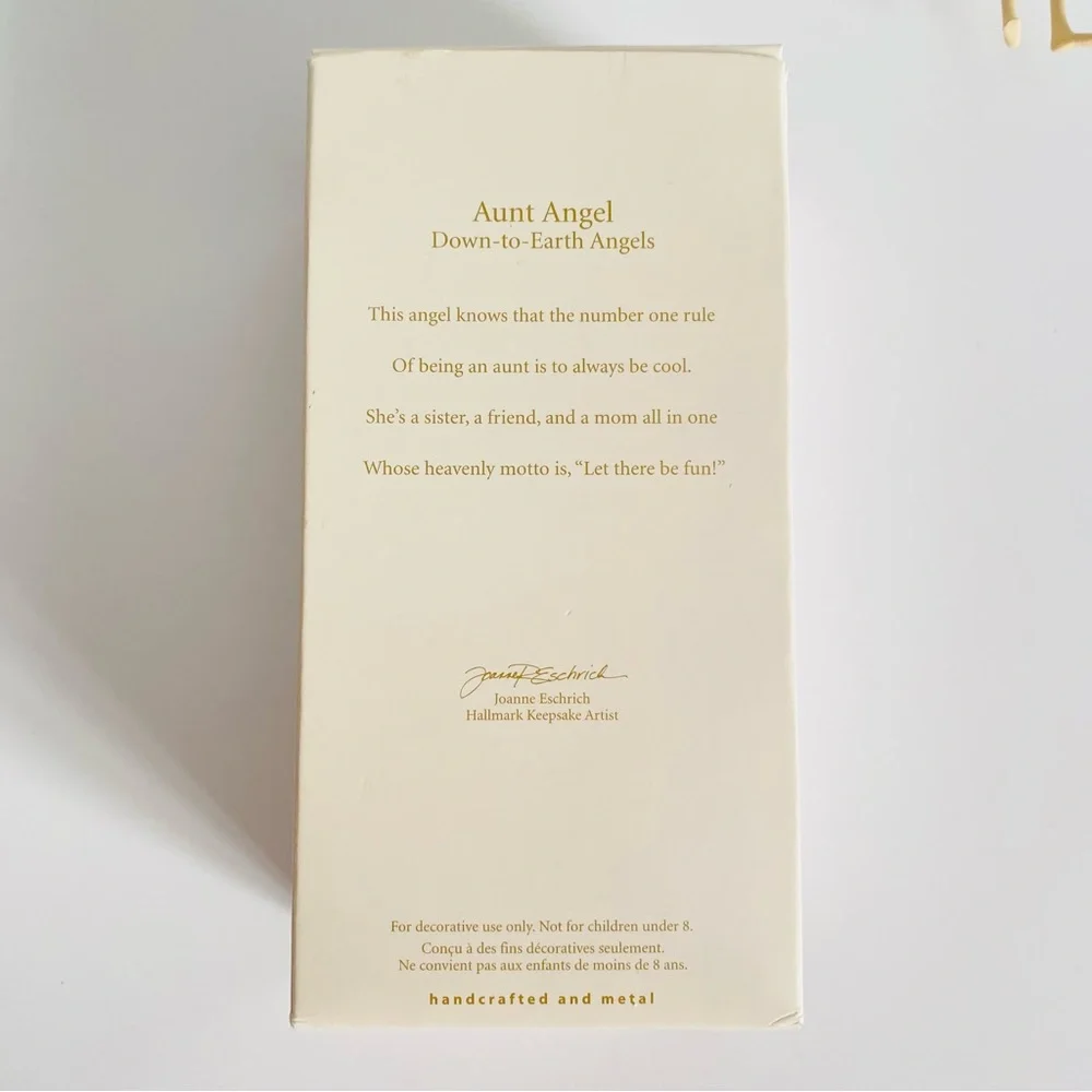 Hallmark Keepsake Ornament Aunt Angel 2008 Down to Earth Angels Christmas Decor